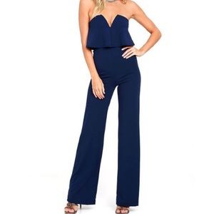 Strapless jumpsuit